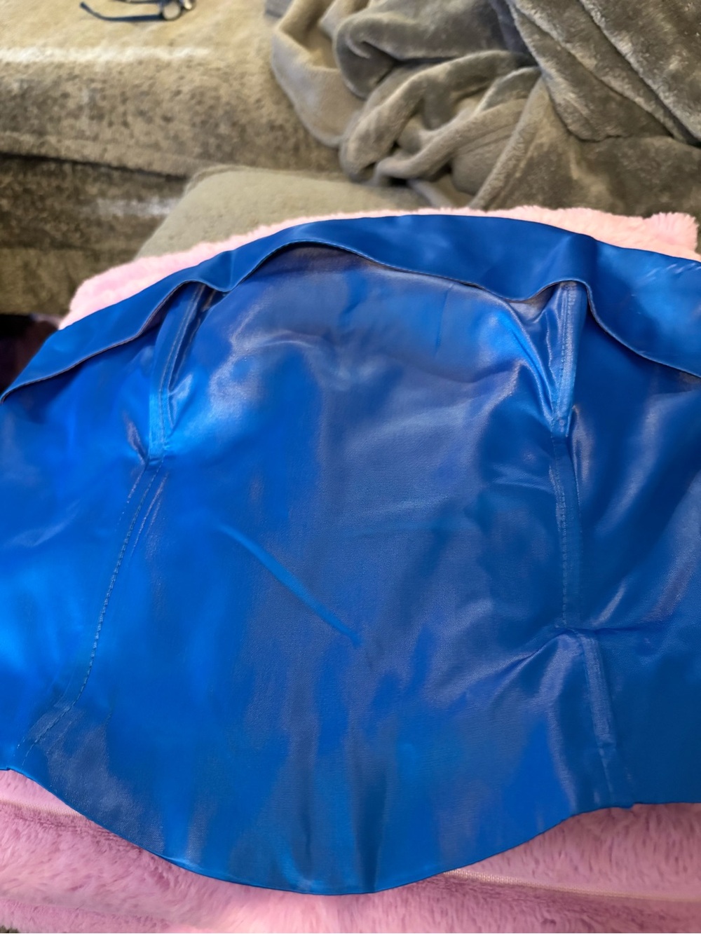 Roberta Bridal Blue Satin Bustier Top